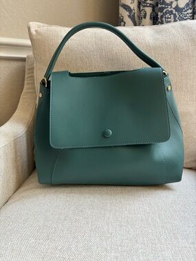 Teal / Turquoise Top-Handle Shoulder Bag - Elegant Everyday Tote